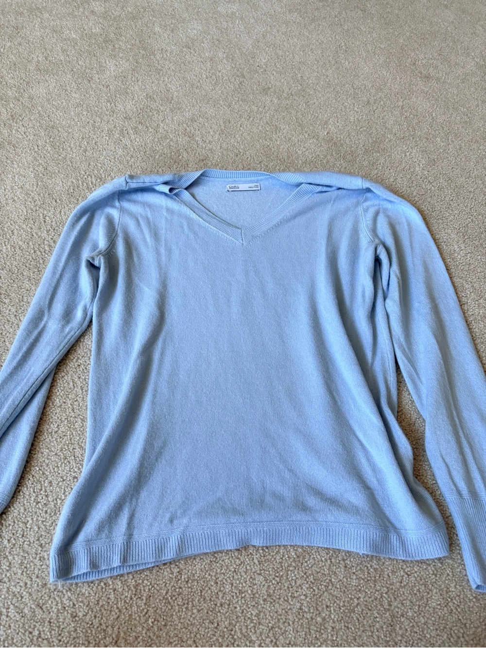 croft & barrow Light Blue V-Neck Sweater